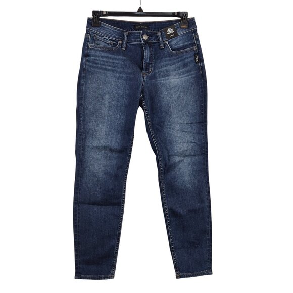 Silver Jeans Denim - Silver Jeans Womens Size 30 Blue Stretch Denim Suki Curvy Fit Skinny 27 L (62)